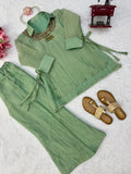 Salsa Crushed with Soft Micro Cotton Lining Beautiful Indo Western Dress