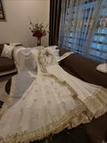 Exclusive Trending Designer Gown with Heavy sequence embroidery work Dupatta