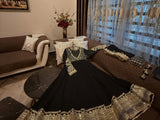 Exclusive Trending Designer Gown with Heavy sequence embroidery work Dupatta