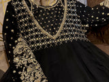 Exclusive Trending Designer Gown with Heavy sequence embroidery work Dupatta