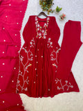FESTIVAL SEASON WEAR BEAUTIFUL SEQUENCE EMBROIDERED WORKED TOP PANT WITH DUPATTA