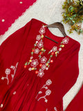 FESTIVAL SEASON WEAR BEAUTIFUL SEQUENCE EMBROIDERED WORKED TOP PANT WITH DUPATTA