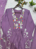 FESTIVAL SEASON WEAR BEAUTIFUL SEQUENCE EMBROIDERED WORKED TOP PANT WITH DUPATTA
