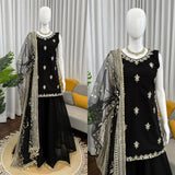 Faux Georgette with Thread With Intricate Sequence work Salwar Kameez