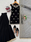 Faux Georgette with Thread With Intricate Sequence work Salwar Kameez