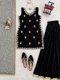 Faux Georgette with Thread With Intricate Sequence work Salwar Kameez