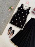 Faux Georgette with Thread With Intricate Sequence work Salwar Kameez