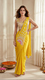 Ready to wear Premium Crep Silk Saree with attached Pallu