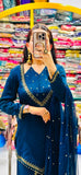 Roman Glass With Real Mirror work Beautiful Salwar Kameez