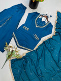 Roman Glass With Real Mirror work Beautiful Salwar Kameez