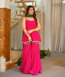 NEW TRENDING FANCY BANDHEJ PRINT AND KEDIYA- PLAZZO WITH PRETTY DUPATTA SET