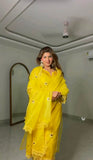 Soft Nylon Organza with Thread work with Fancy Lace Beautiful Salwar Kameez