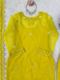 Soft Nylon Organza with Thread work with Fancy Lace Beautiful Salwar Kameez