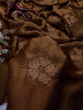 Soft Space silk with Beautiful sequins and thread embroidery work Saree