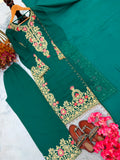 New Designer Party Wear Look Pure Heavy Faux Georgette Top Plazzo & Dupatta Set