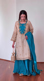 NEW READY TO WEAR WITH EMBROIDERY AND SEQUENCE WORK AND TOP PLAZZO WITH DUPATTA