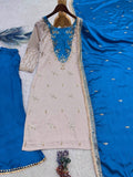 NEW READY TO WEAR WITH EMBROIDERY AND SEQUENCE WORK AND TOP PLAZZO WITH DUPATTA