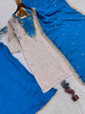 NEW READY TO WEAR WITH EMBROIDERY AND SEQUENCE WORK AND TOP PLAZZO WITH DUPATTA