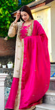 NEW READY TO WEAR WITH EMBROIDERY AND SEQUENCE WORK AND TOP PLAZZO WITH DUPATTA