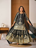 New Designer Party Wear Look Heavy Vichitra Silk Top Sharara Plazzo and Dupatta
