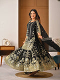 New Designer Party Wear Look Heavy Vichitra Silk Top Sharara Plazzo and Dupatta