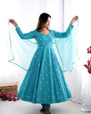 Heavy Vichitra Silk With Heavy Embroidery Sequence Work Salwar Kameez