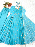 Heavy Vichitra Silk With Heavy Embroidery Sequence Work Salwar Kameez