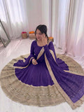 Fully Stitched Roman silk with codding sequence work Salwar Kameez