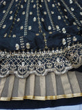 Premium Crape Silk Lehenga Embellished With Beautiful Embroidery Work