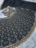 Premium Crape Silk Lehenga Embellished With Beautiful Embroidery Work