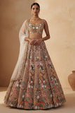 Premium Butterfly Soft Net Lehenga Embellished With Beautiful Multy Thread Embroidery