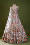 Premium Butterfly Soft Net Lehenga Embellished With Beautiful Multy Thread Embroidery