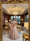 Premium Butterfly Soft Net Lehenga Embellished With Beautiful Multy Thread Embroidery
