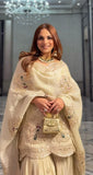 New Designer Pure Chinnon With Heavy Embroidery Coding Dori-Sequence Work Top-Bottom And Dupatta Set