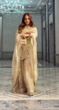 New Designer Pure Chinnon With Heavy Embroidery Coding Dori-Sequence Work Top-Bottom And Dupatta Set