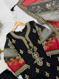 FESTIVAL SEASON WEAR BEAUTIFUL PAKISTANI SUIT TOP WITH EMBROIDERED WORKED PANT AND DUPATTA