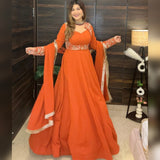 New Designer pure Faux Georgette Maxi Anarkali Suit In New Fancy Style