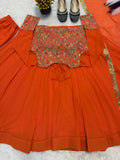New Designer pure Faux Georgette Maxi Anarkali Suit In New Fancy Style