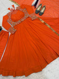 New Designer pure Faux Georgette Maxi Anarkali Suit In New Fancy Style