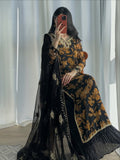 New Designer Faux Georgette With Heavy Embroidery Sequence Work Top-Bottom And Dupatta Set