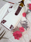 New Fancy Design Pakistani Farsi Salwar Kurta With Dupatta Set