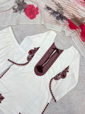 New Fancy Design Pakistani Farsi Salwar Kurta With Dupatta Set