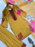 New Fancy Design Pakistani Farsi Salwar Kurta With Dupatta Set