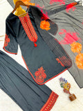 New Fancy Design Pakistani Farsi Salwar Kurta With Dupatta Set
