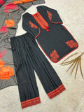 New Fancy Design Pakistani Farsi Salwar Kurta With Dupatta Set