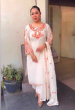New Designer Party Wear Look Pure Roman Silk Top & Plazzo With Dupatta set