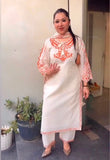 New Designer Party Wear Look Pure Roman Silk Top & Plazzo With Dupatta set