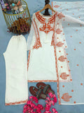 New Designer Party Wear Look Pure Roman Silk Top & Plazzo With Dupatta set