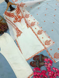 New Designer Party Wear Look Pure Roman Silk Top & Plazzo With Dupatta set
