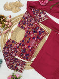 Super Hit Georgette Ruffle Ready To Wear Saree With Readymade Blouse